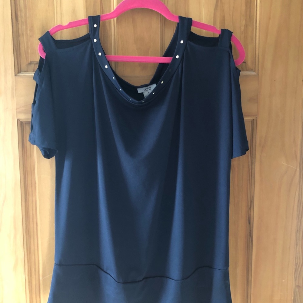 Dark blue blouse